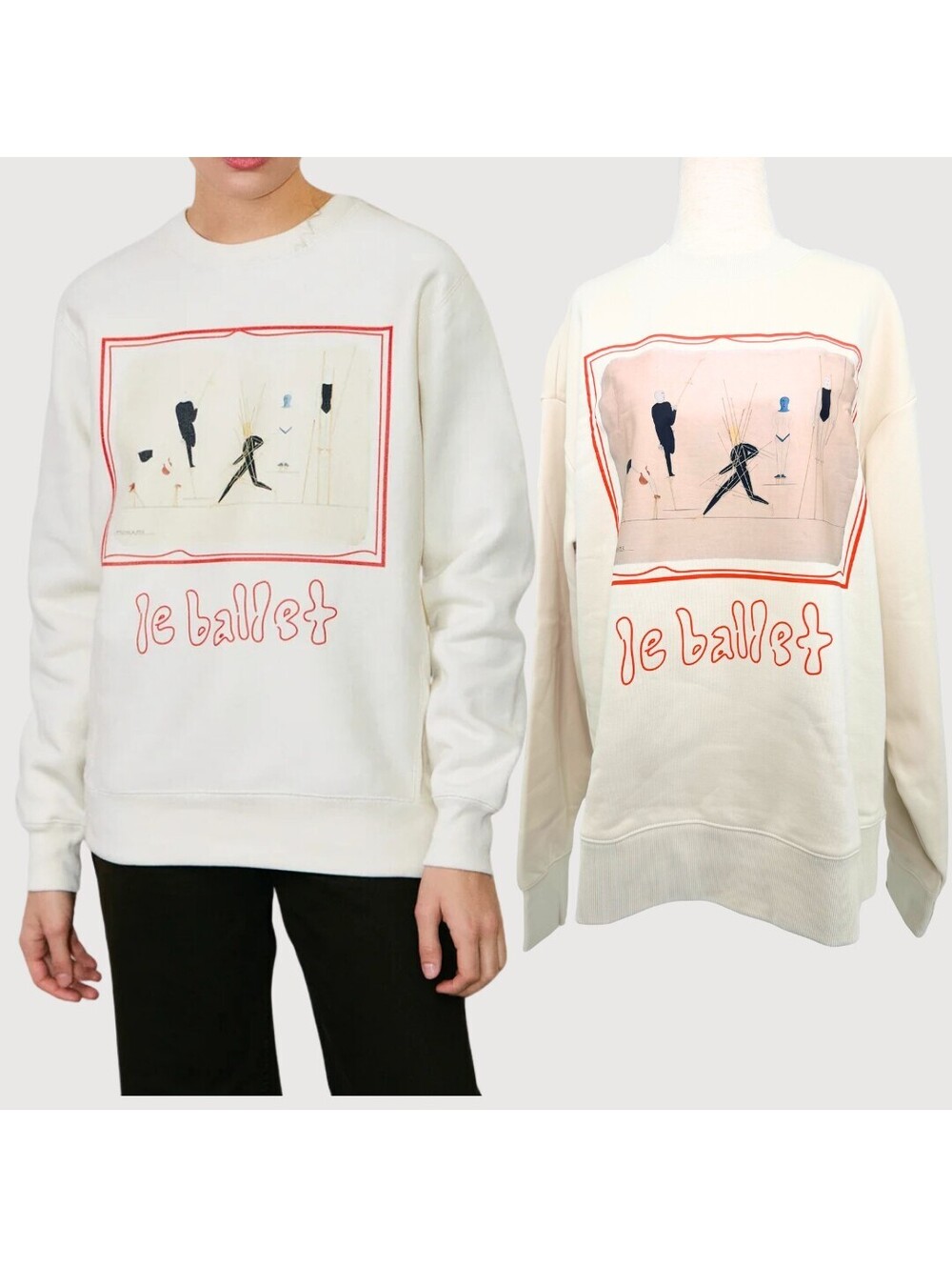 Outsider Supply Le Ballet Bauhaus Crewneck Sweatshirt S